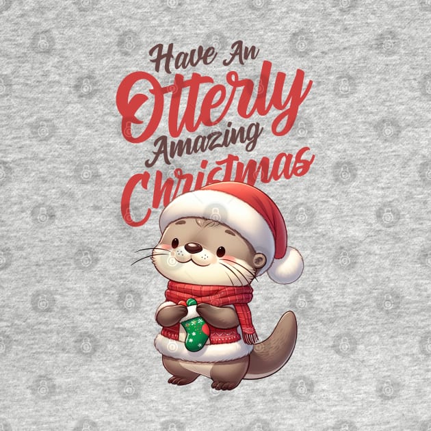 Have an Otterly Amazing Christmas by Takeda_Art